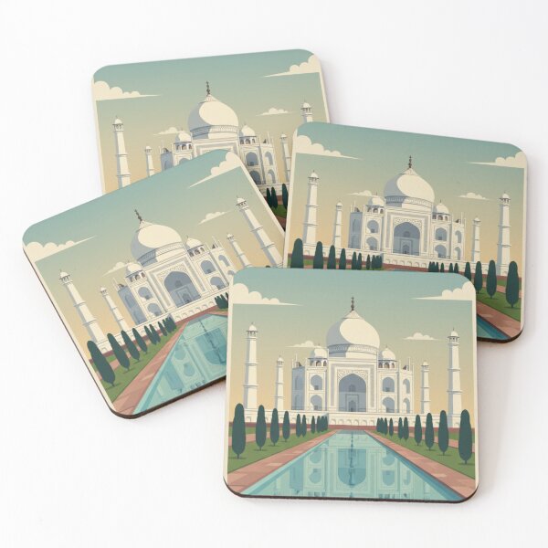 Item preview, Taj Mahal Vintage Travel Art - India designed and sold by Wanderprintt.