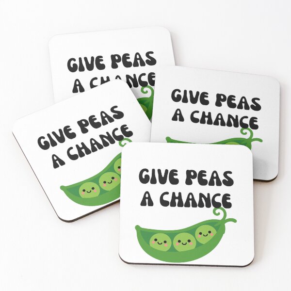 Item preview, Give Peas A Chance Retro Funny Food Pun designed and sold by Maison Digital Services.
