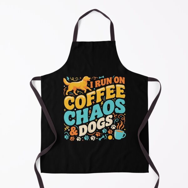 Item preview, I Run On Coffee, Chaos And Dogs Cute Dog Dad Coffee Addict designed and sold by Redgiant87x.
