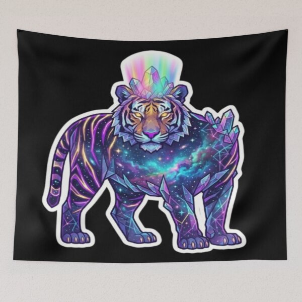 Item preview, Cosmic Tiger with Crystal Fur Pattern designed and sold by DailySparks.