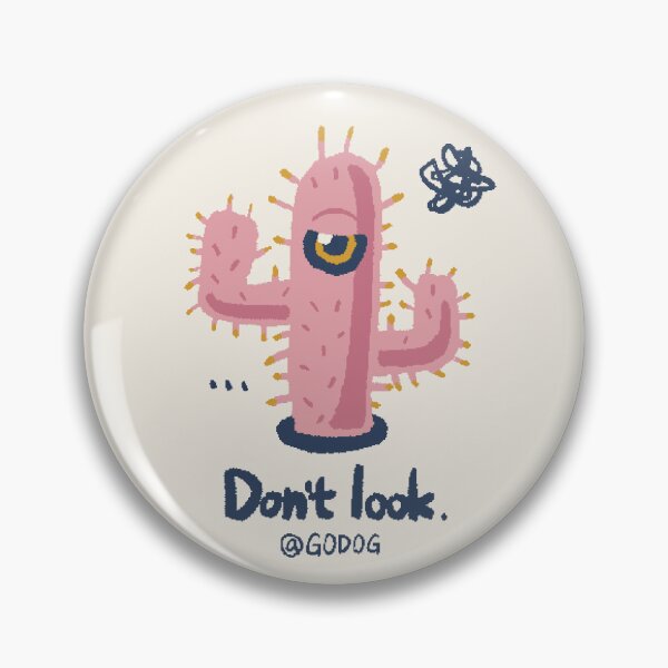 Item preview, Peety the Pink Cactus – Don’t Look | One-Eyed Creature designed and sold by @GODOG.