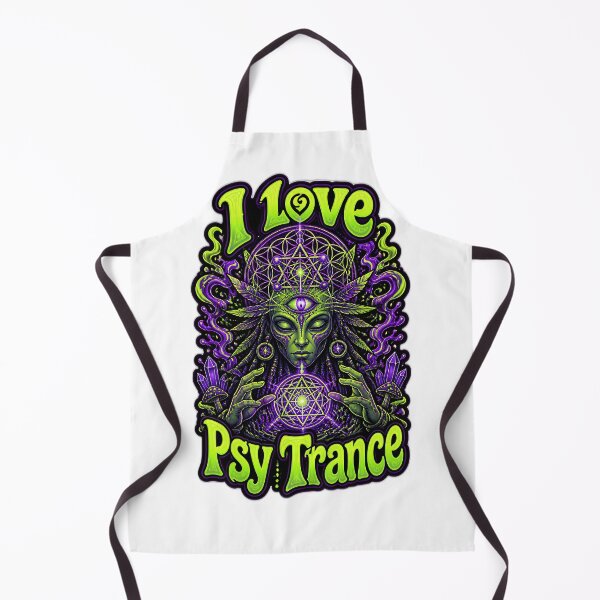 Item preview, Psytrance Goddess: Alien Shaman & Sacred Geometry Art designed and sold by  ZenRave Designs.
