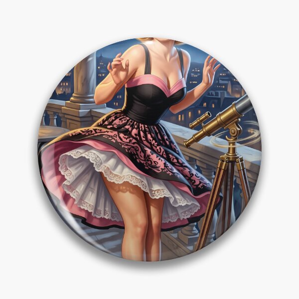 Item preview, Vintage Marilyn Pin-Up Stargazing on Romantic Terrace designed and sold by Vincent-68.