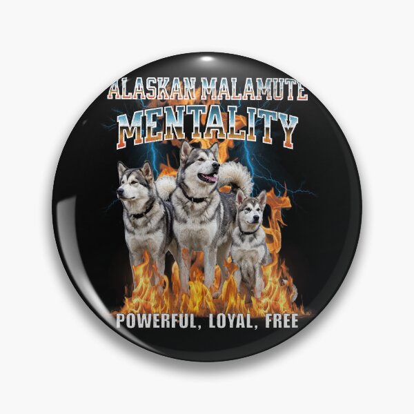 Item preview, Alaskan Malamute Mentality Powerful Loyal Free – Arctic Sled Dog Breed Gift designed and sold by HoshisWorld2018.