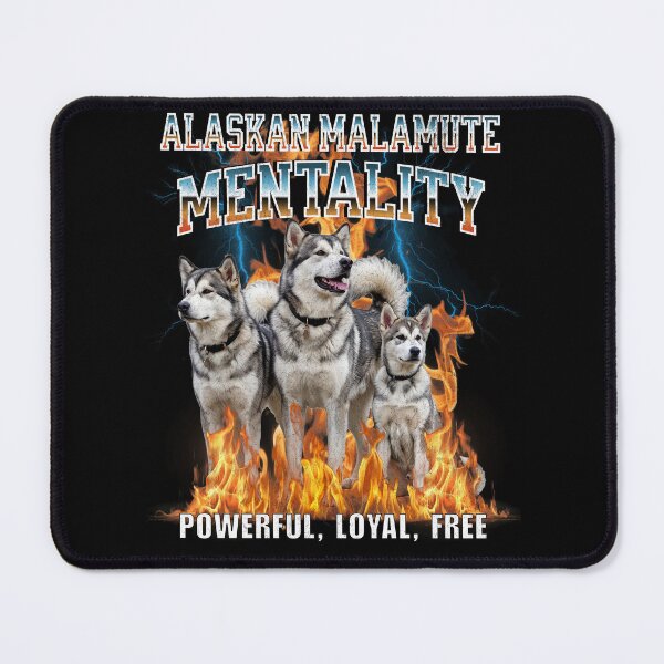 Item preview, Alaskan Malamute Mentality Powerful Loyal Free – Arctic Sled Dog Breed Gift designed and sold by HoshisWorld2018.