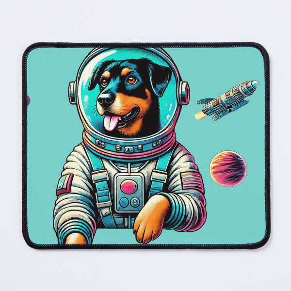 Item preview, Cute Astronaut Dog in Colorful Space Cockpit 2 designed and sold by From Cyryl with Love.