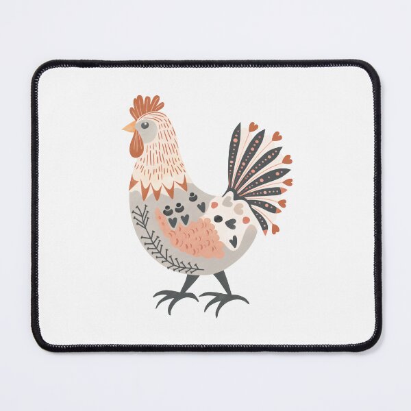Item preview, Scandinavian Folk Art, Floral Chicken designed and sold by xiao xuans.