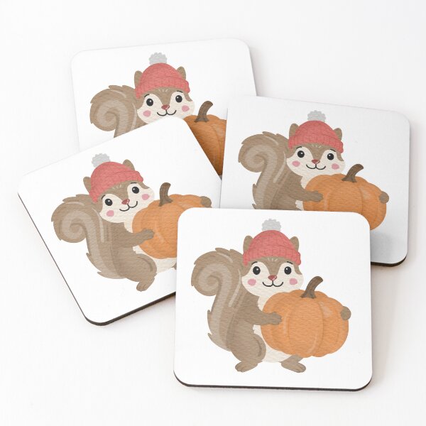 Item preview, A squirrel with pumpkin  designed and sold by Minivint.
