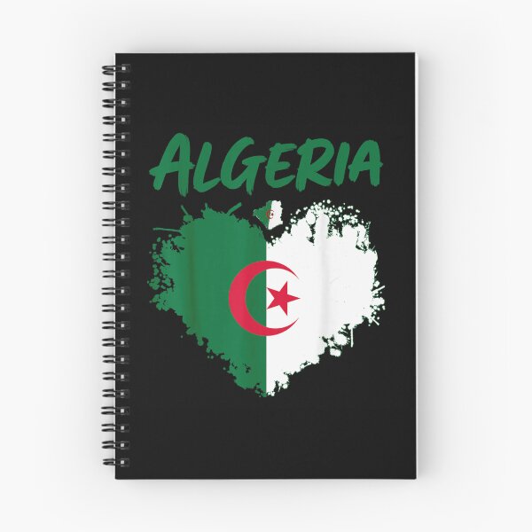 Item preview, Algeria Flag Map Distressed Splatter Heart Patriotic North African Country Silhouette designed and sold by MassonCalepon.