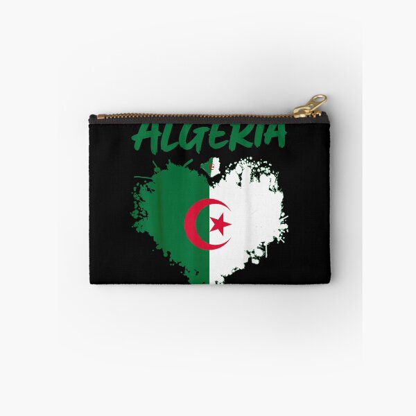 Item preview, Algeria Flag Map Distressed Splatter Heart Patriotic North African Country Silhouette designed and sold by MassonCalepon.