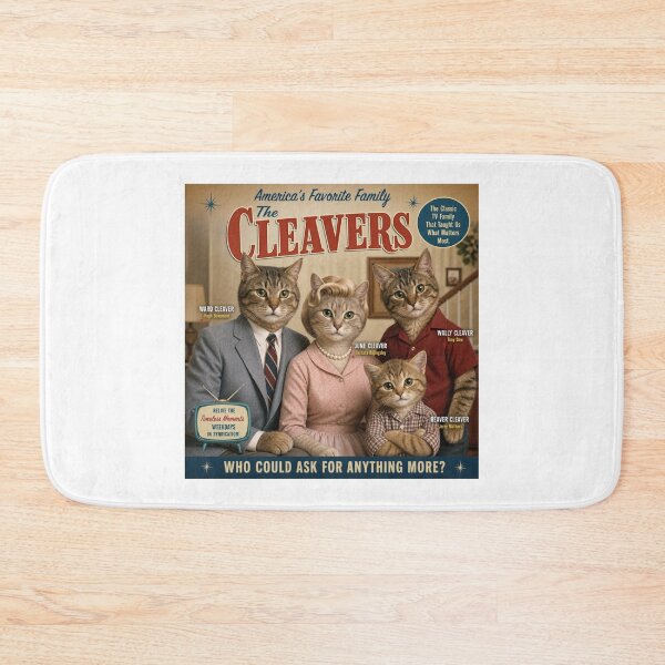 Item preview,   EVERMORE966 - FAN ART-LEAVE IT TO BEAVER~ CATS! -3-  FAMILY FUN-SAINT JOSEPH, MICHIGAN U.S.A. designed and sold by V3GFX.