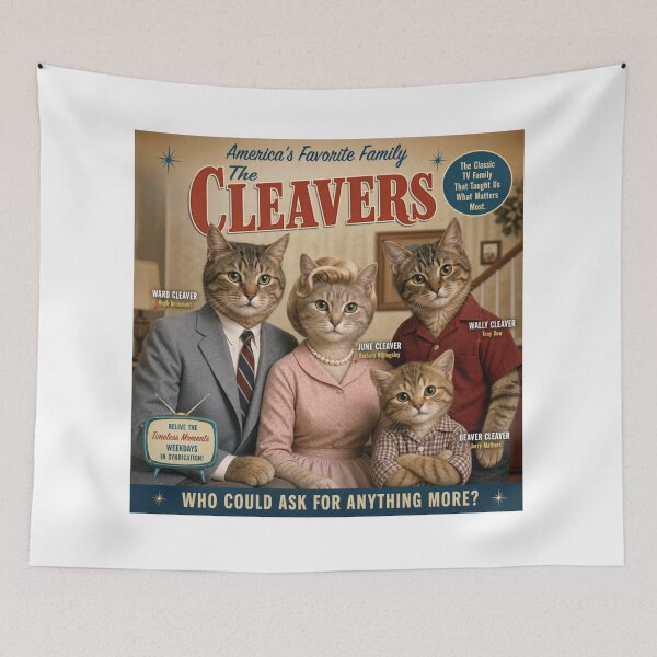 Item preview,   EVERMORE966 - FAN ART-LEAVE IT TO BEAVER~ CATS! -3-  FAMILY FUN-SAINT JOSEPH, MICHIGAN U.S.A. designed and sold by V3GFX.