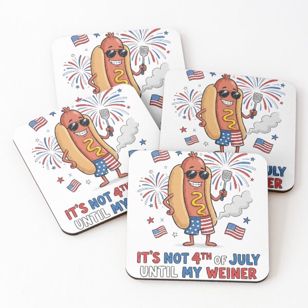 Item preview, It’s Not 4th of July Until My Weiner Comes Out  designed and sold by StudioKuchiran.