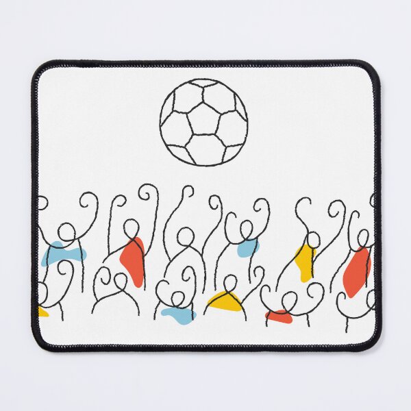 Item preview, Cheering Football Fans Crowd Under Big Ball Design designed and sold by missbobbit.