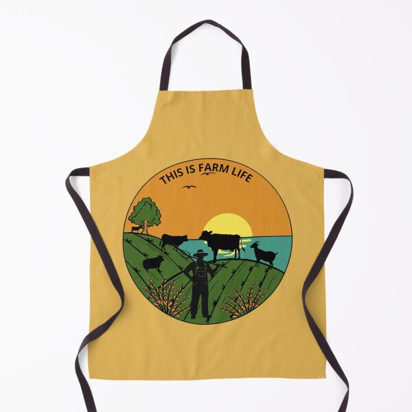 Item preview, This Is Farm Life Vintage Farmer Livestock Sunset T-Shirt designed and sold by PMDesignStudio.