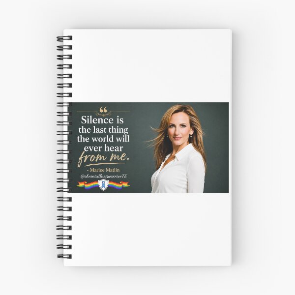 Item preview, Silence is the Last Thing You’ll Hear- Marlee Matlin Quote designed and sold by CIW78.