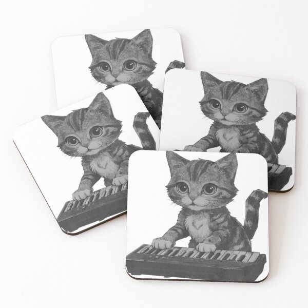 Item preview, Cat Plays Electronic Keyboard designed and sold by kinpirks.