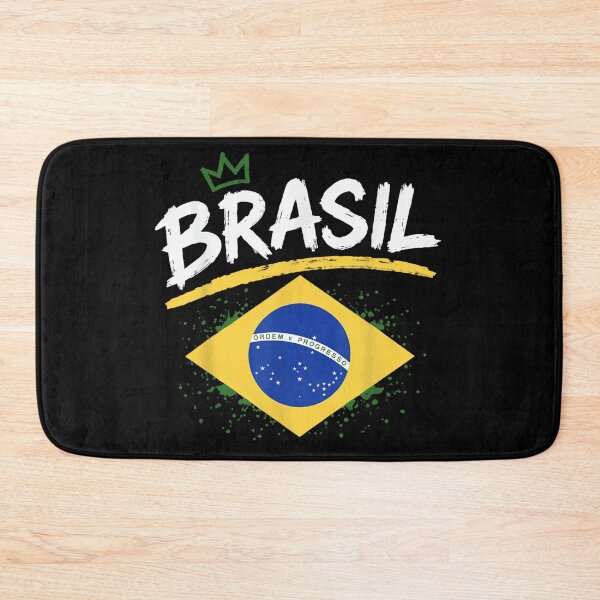 Item preview, Brasil Flag Diamond Emblem Crown Distressed Paint Splatter Soccer Fan Merch designed and sold by MassonCalepon.