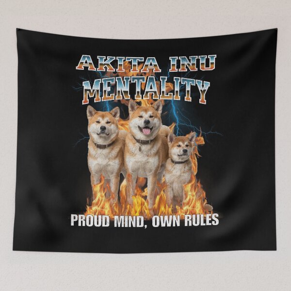 Item preview, Akita Inu Mentality Proud Mind Own Rules – Noble Japanese Dog Breed Gift designed and sold by HoshisWorld2018.