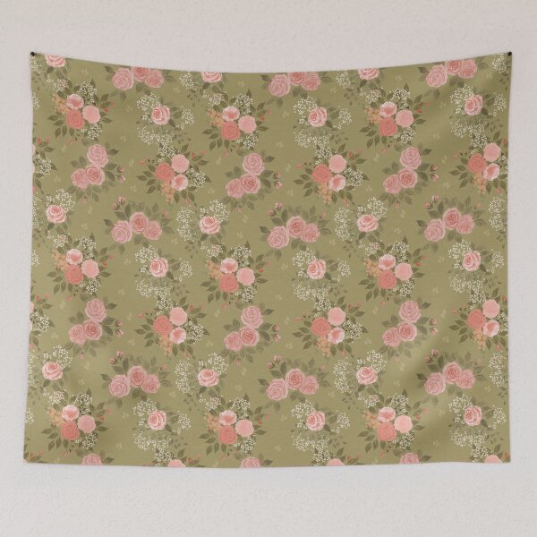 Item preview, Soft Vintage Rose Watercolor Floral Quilt Fabric designed and sold by Designs by christel_treiber.