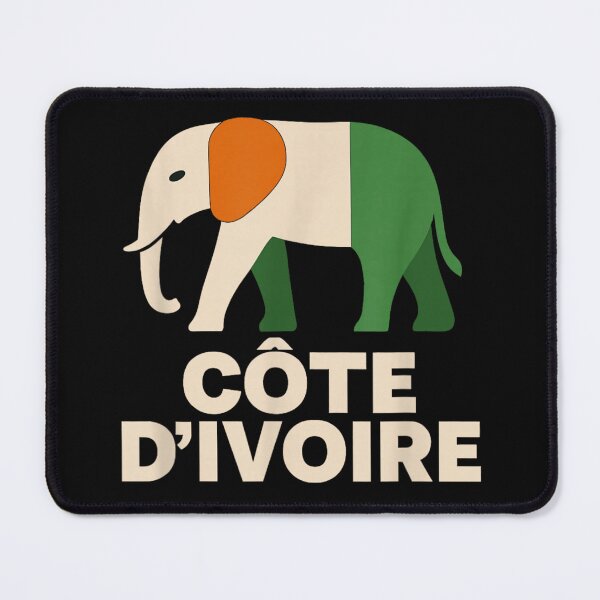Item preview, Côte d d'Ivoire National Flag Colors Elephant Silhouette African Pride Heritage Graphic Art designed and sold by StuZabine.