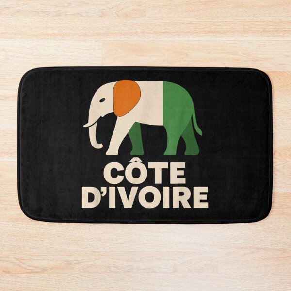 Item preview, Côte d d'Ivoire National Flag Colors Elephant Silhouette African Pride Heritage Graphic Art designed and sold by StuZabine.