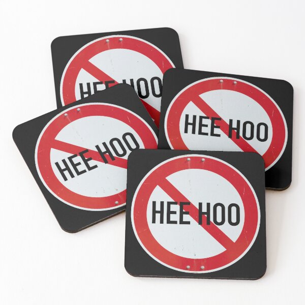 Item preview, No Hee Hoo Hardstyle Techno Rave Sign designed and sold by SPAZE-Typo.