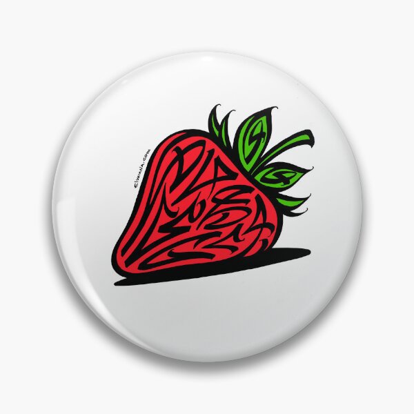 Item preview, Strawberry Modern Calligraphic ORNAMENT designed and sold by elmuna.