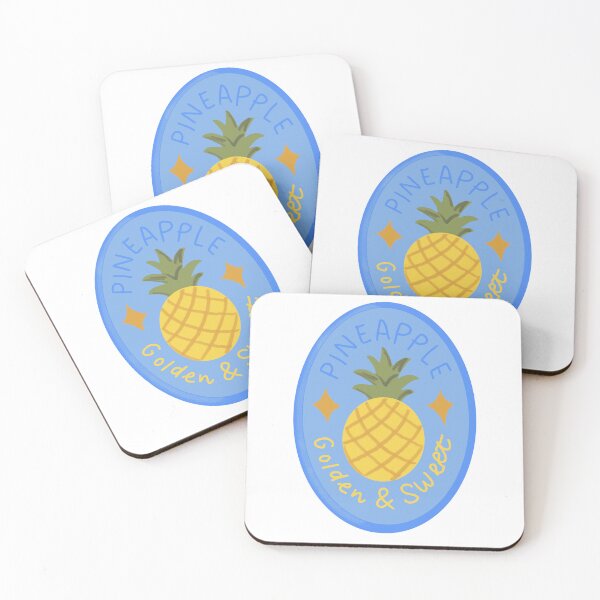 Item preview, Cute Pineapple Sticker | Tropical Fruit Illustration designed and sold by StuckOnYou!.