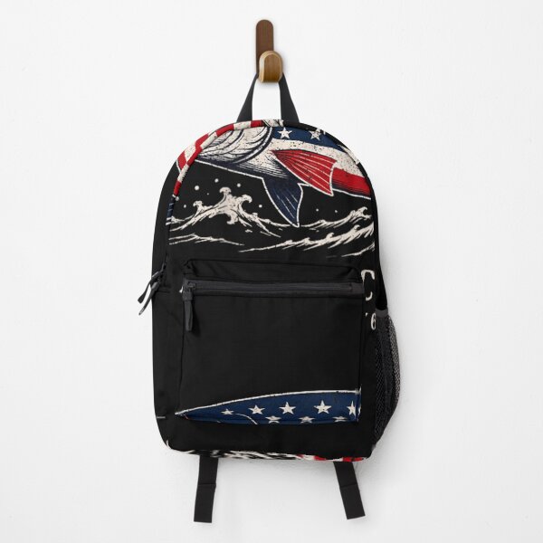 Item preview, America 250th Semiquincentennial United States Flag Patriotic Fishing Salmon Vintage Graphic designed and sold by StuZabine.