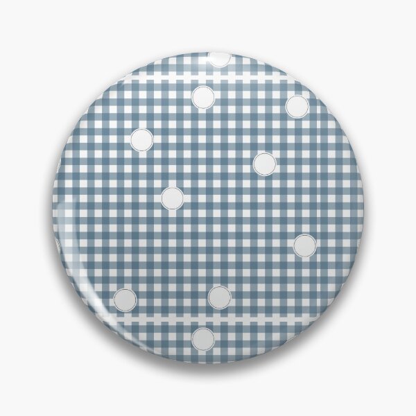 Item preview, Checker polka in blue designed and sold by RWalkerDesigns.