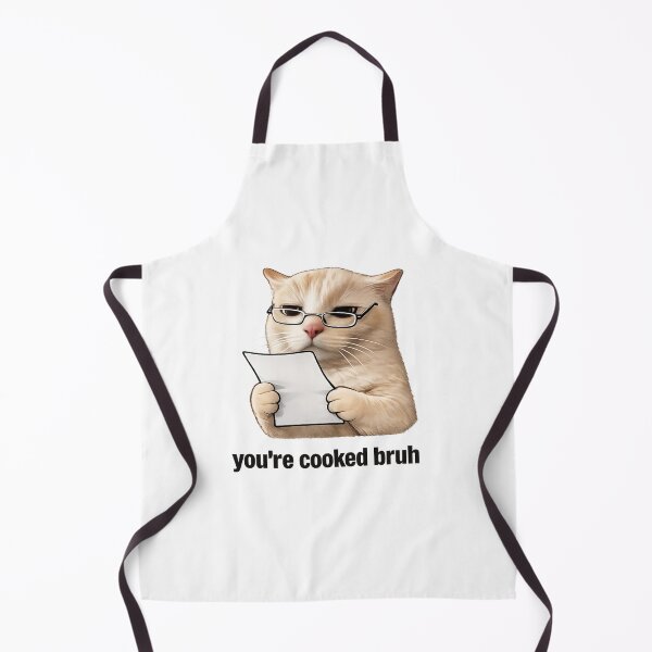 Item preview, You're Cooked Bruh – Judgment Cat Meme designed and sold by jeehh.