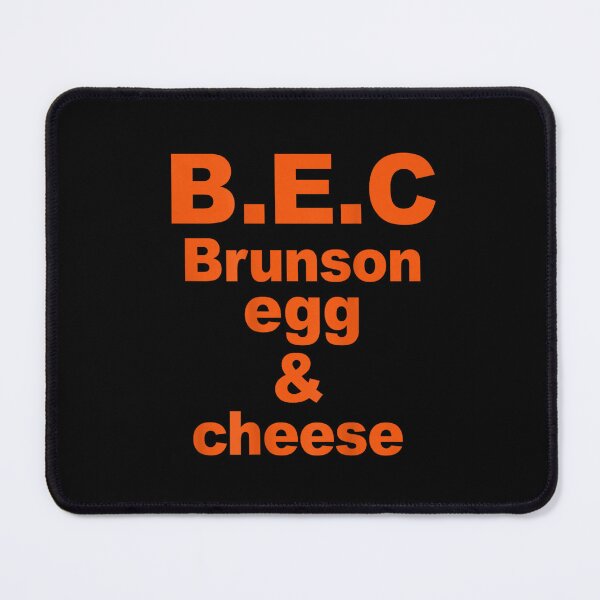 Item preview, New York Brunson Egg And Cheese Orange Text Bold Breakfast Food Graphic designed and sold by StuZabine.