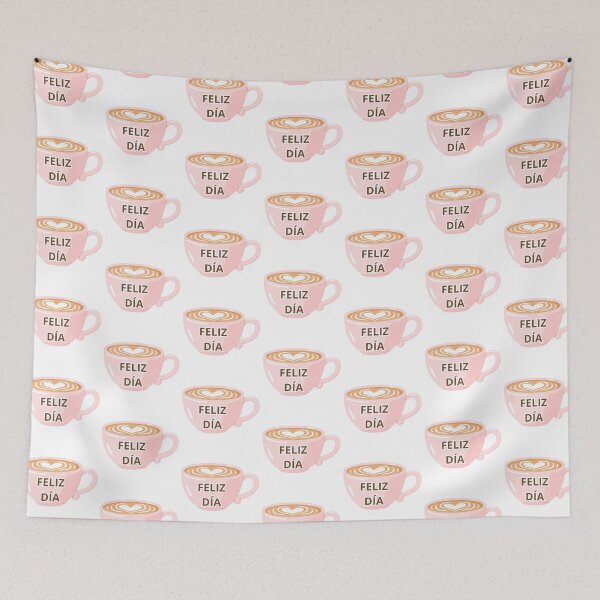 Item preview, Pink coffee mug Happy day designed and sold by Coffee & Designs.