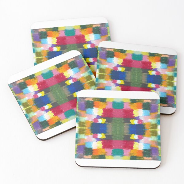 Item preview, Colourful Crayon Abstract Pattern — Blue Lemon Studio Original Illustration designed and sold by BluelemonStudio.