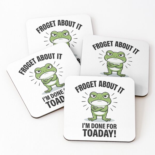 Item preview, Froget About It – Funny Frog Pun designed and sold by JPees.