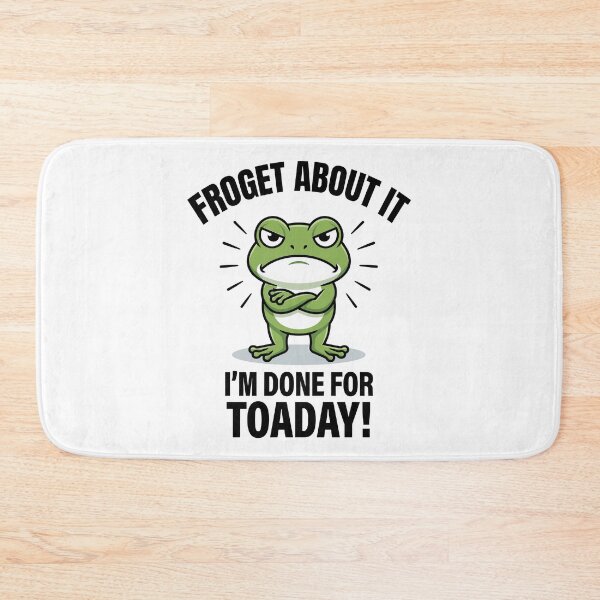 Item preview, Froget About It – Funny Frog Pun designed and sold by JPees.