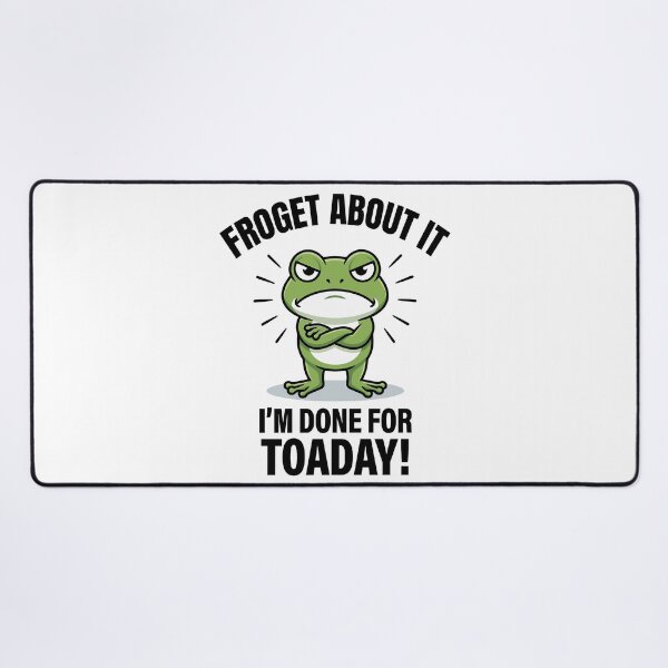 Item preview, Froget About It – Funny Frog Pun designed and sold by JPees.