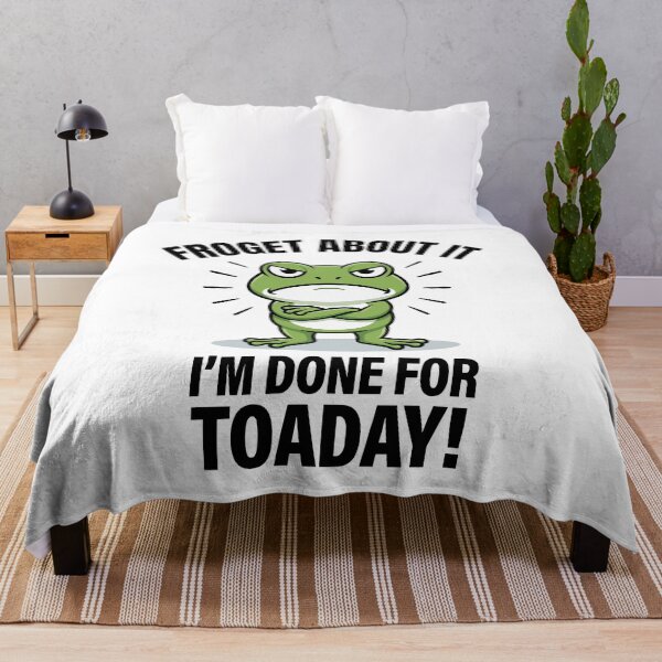 Item preview, Froget About It – Funny Frog Pun designed and sold by JPees.