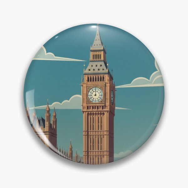 Item preview, London Vintage Travel Art - Big Ben - England designed and sold by Wanderprintt.