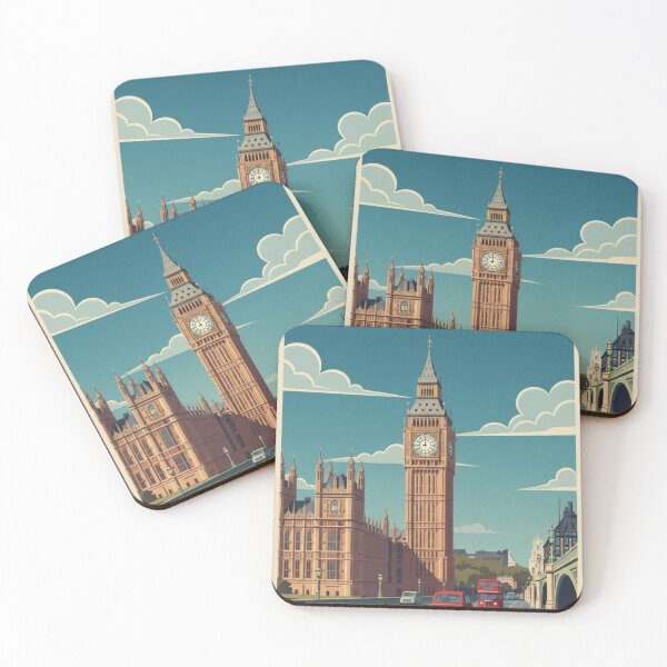 Item preview, London Vintage Travel Art - Big Ben - England designed and sold by Wanderprintt.
