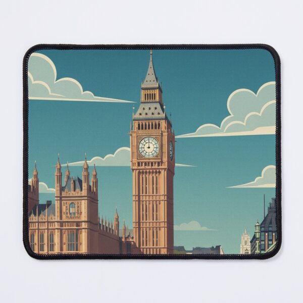 Item preview, London Vintage Travel Art - Big Ben - England designed and sold by Wanderprintt.