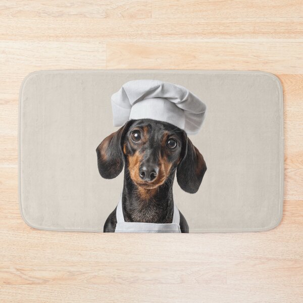Item preview, Funny Dachshund Dog Chef Realistic Animal Cooking Humor Art designed and sold by LazyOwlStore.