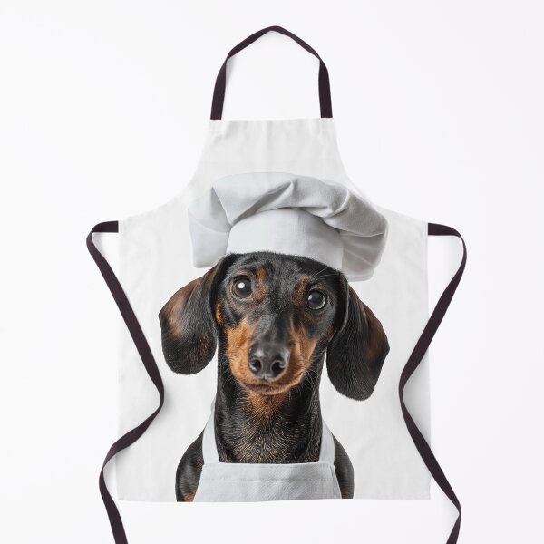 Item preview, Funny Dachshund Dog Chef Realistic Animal Cooking Humor Art designed and sold by LazyOwlStore.