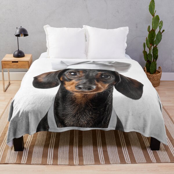 Item preview, Funny Dachshund Dog Chef Realistic Animal Cooking Humor Art designed and sold by LazyOwlStore.