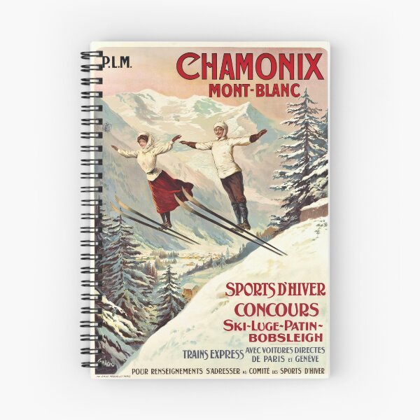 Item preview, Vintage Chamonix-Mont-Blanc Poster | Art Nouveau Style | Winter Sports Destination | PLM Railway Travel & Tourism Print designed and sold by artofuniverse.