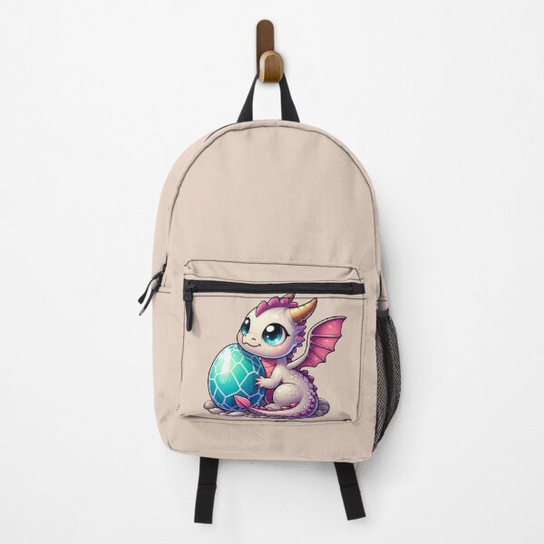 Item preview, Cute Baby Dragon Holding Turquoise Egg designed and sold by NerdiPop.