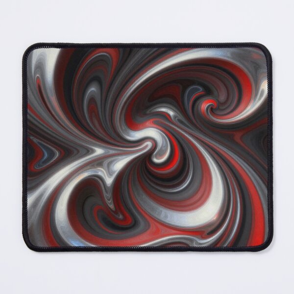 Item preview, Abstract Spiral Metal Art with Dynamic Red Black Motion and Modern Fluid Wave Design designed and sold by FotoworldEdel.