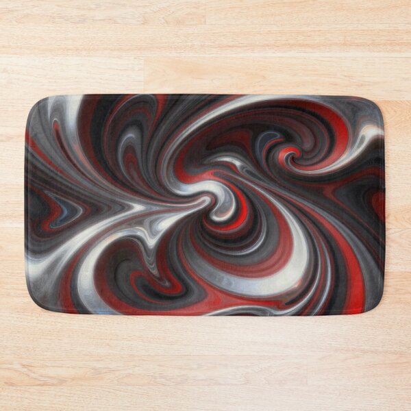 Item preview, Abstract Spiral Metal Art with Dynamic Red Black Motion and Modern Fluid Wave Design designed and sold by FotoworldEdel.