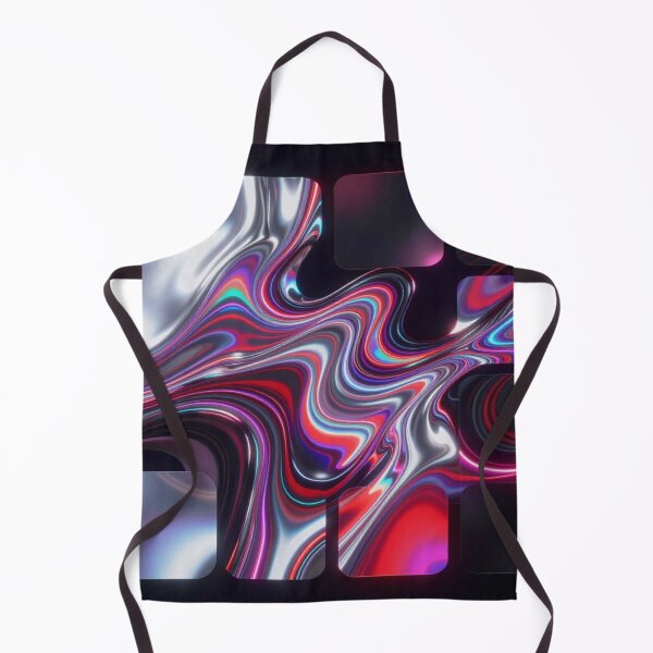 Item preview, Abstract Liquid Metal Art with Neon Flow and Modern Chromatic Motion Design designed and sold by FotoworldEdel.